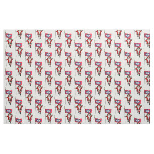 Santa Claus Comes To Arkansas Fabric