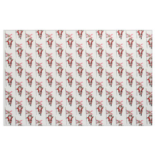 Santa Claus Comes To Florida Fabric