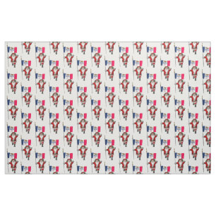 Santa Claus Comes To Iowa Fabric