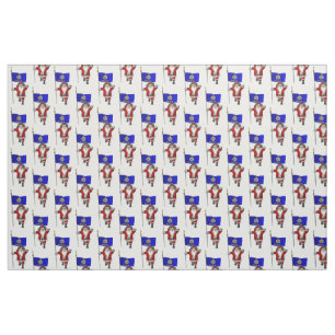 Santa Claus Comes To Kansas Fabric