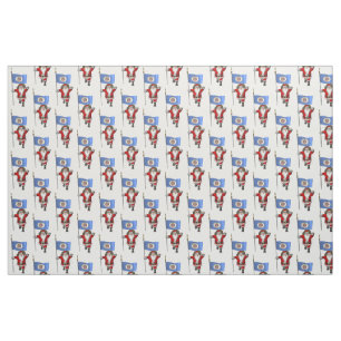 Santa Claus Comes To Minnesota Fabric