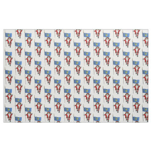 Santa Claus Comes To Oregon Fabric