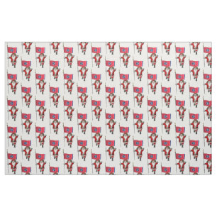 Santa Claus Comes To Tennessee Fabric