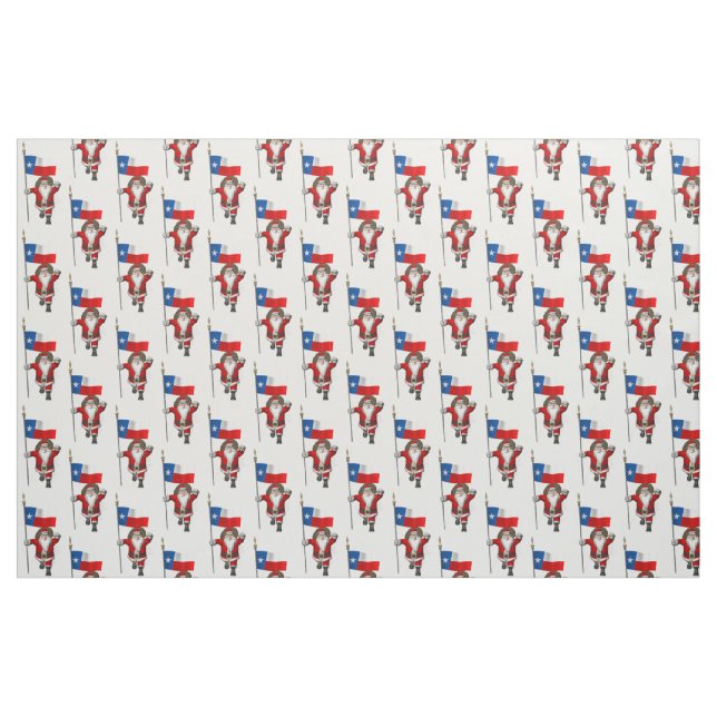 Santa Claus Comes To Texas Fabric (Fat Quarter)