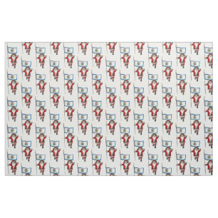 Santa Claus Comes To West Virginia Fabric