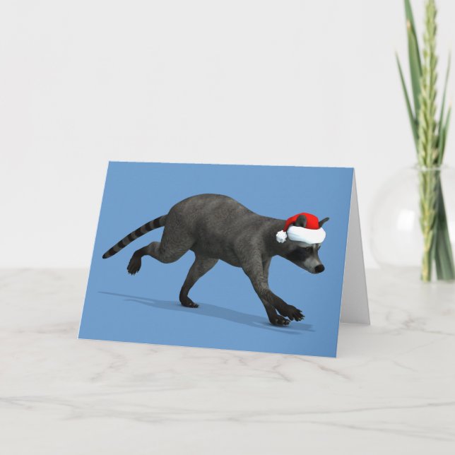 Santa Claus Coon Holiday Card (Front)