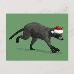 Santa Claus Coon Holiday Postcard