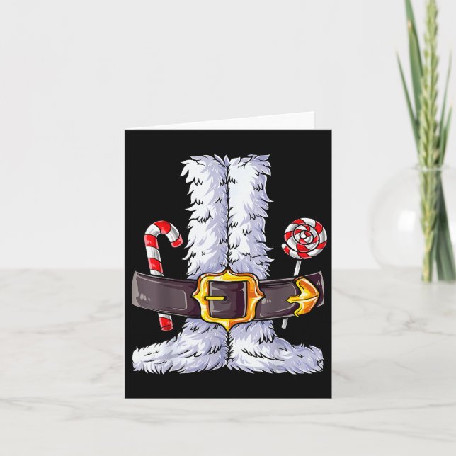 Santa Claus Costume Christmas Boys Kids Men Xmas H Card (Front)