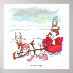 Santa Claus Coup matte poster