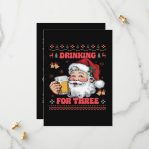 Santa Claus Couple Chirstmas Save The Date