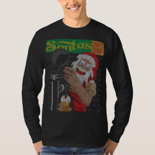 Santa Claus Craft Beer Brewer Funny Ugly Christmas T-Shirt
