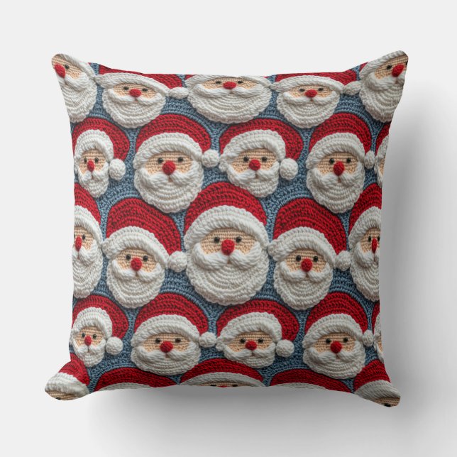 Santa Claus crochet pattern Cushion (Front)