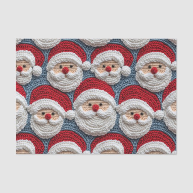 Santa Claus Crochet Pattern  Tissue Paper (Front)