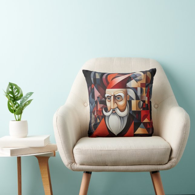 Santa Claus Cubism Cushion (Chair)
