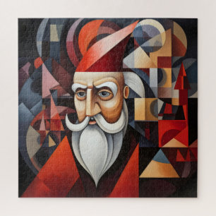 Santa Claus Cubism Jigsaw Puzzle
