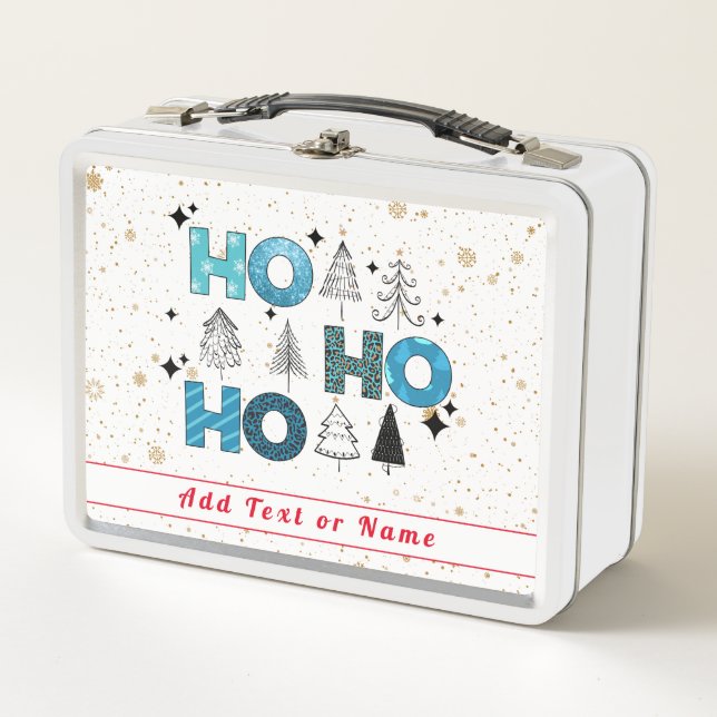 Santa Claus Customise Metal Lunch Box (Front)