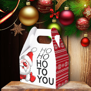 Santa Claus Cute Ho Ho Ho To You Favour Box