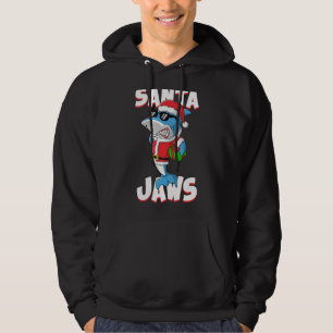 Santa Claus Cute Shark Merry Christmas Xmas Boys Hoodie