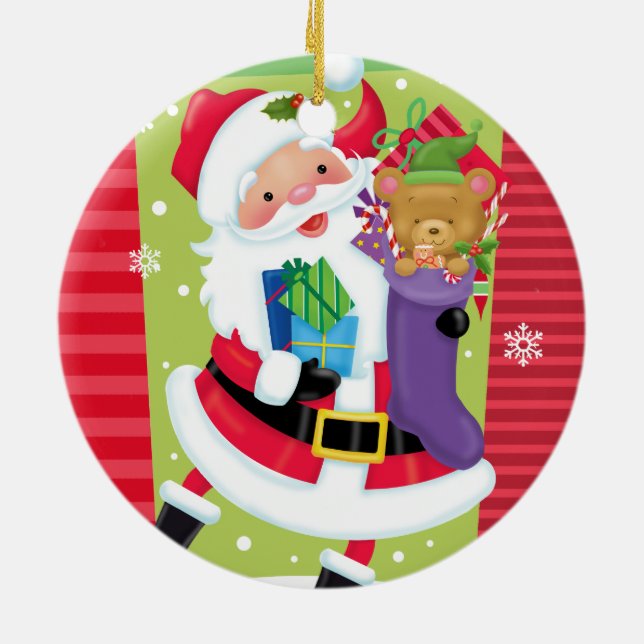 Santa Claus Dance Ornament (Back)