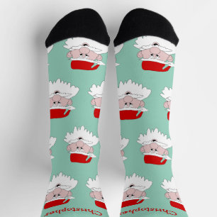 Santa Claus Design Christmas Socks