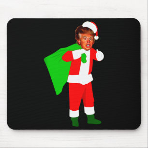 Santa Claus Donald Trump Funny Christma Ugly Xmas Mouse Pad