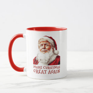 Santa Claus Donald Trump Make Xmas Great Again Mug