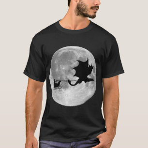 Santa Claus Dragon Rider Sleigh Ride T-Shirt