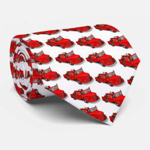 Santa Claus Drives A Fire Engine Tie
