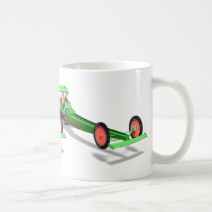 Santa Claus Driving A Dragster Coffee Mug