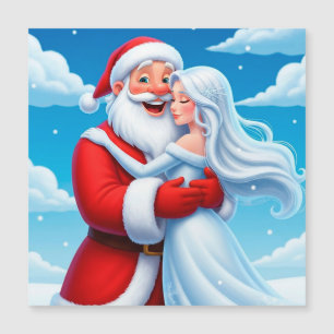 Santa Claus Embracing a Snow Queen
