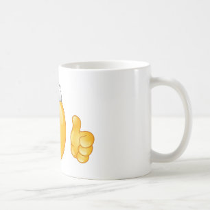 santa claus emoji coffee mug