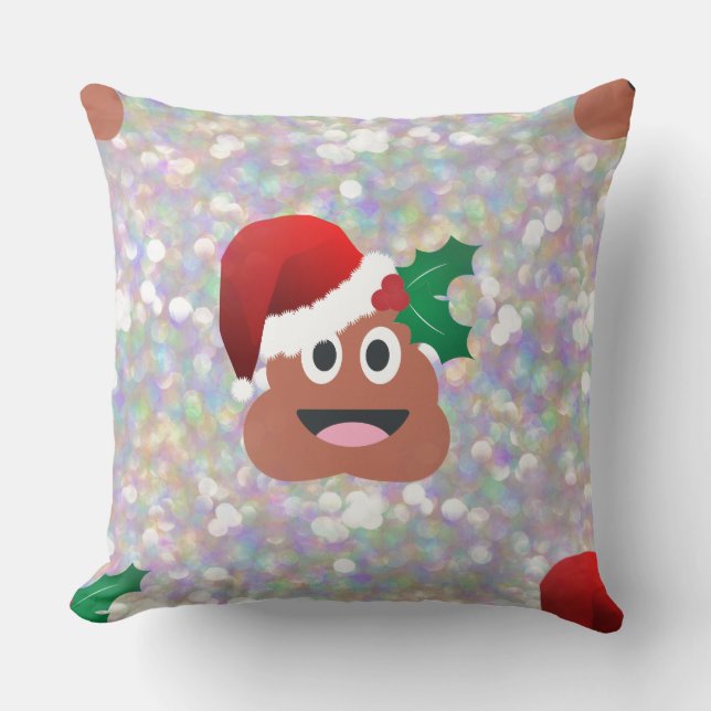 santa claus emoji cushion (Front)