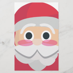 santa claus emoji stationery