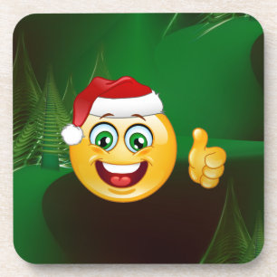 santa claus emojis coaster
