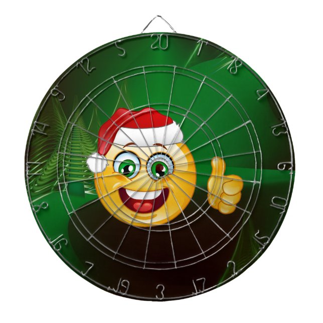 santa claus emojis dartboard (Front)