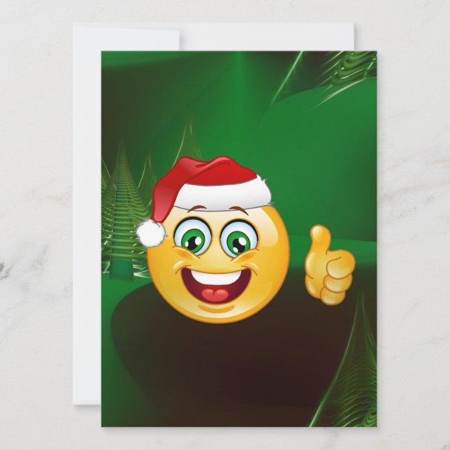 santa claus emojis holiday card (Front)
