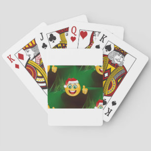 santa claus emojis playing cards
