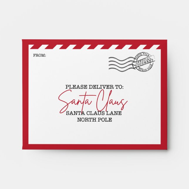 Santa Claus Envelope (Front)