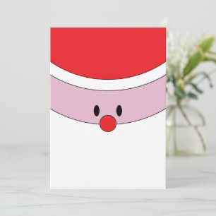 Santa Claus Face Christmas Card