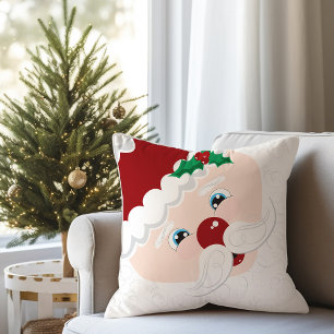 Santa Claus Face Christmas Cushion