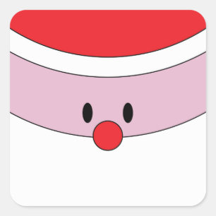 Santa Claus Face Christmas Gift Tag
