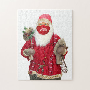 Santa Claus Face Mask Jigsaw Puzzle