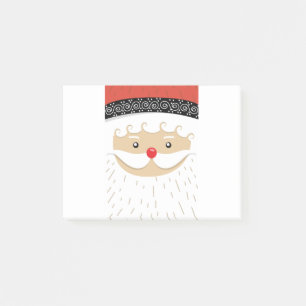 santa claus face post-it notes
