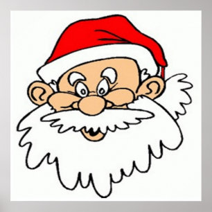 SANTA CLAUS FACE POSTER