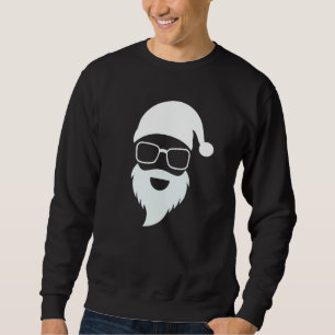 Santa Claus Face Sunglasses Men Women Cool Christm Sweatshirt
