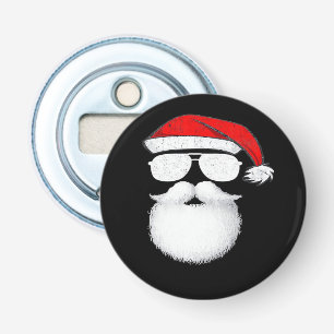 Santa Claus Face Sunglasses With Hat Beard Christm Bottle Opener