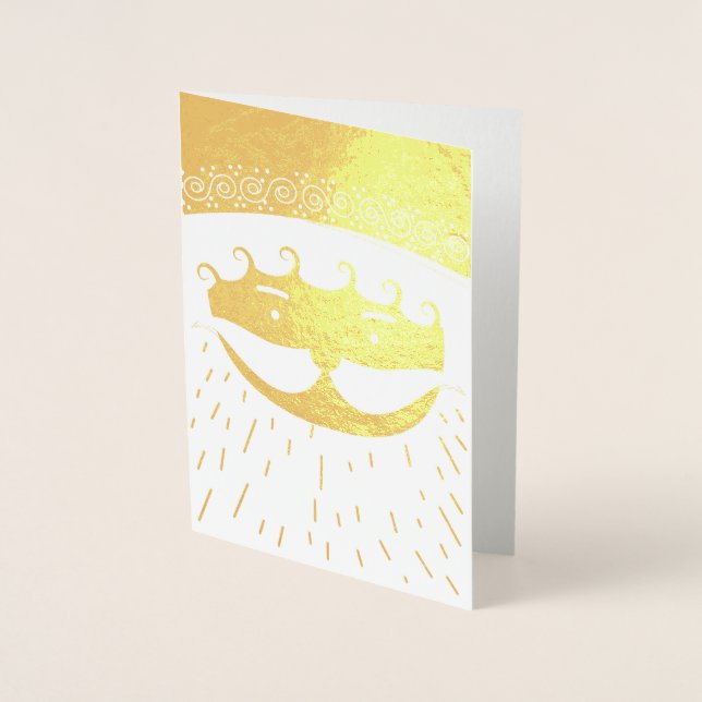 Santa Claus/Father Christmas Foil Card (Front)