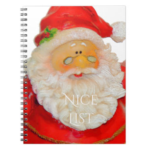 Santa Claus Father Christmas Nice List Notebook