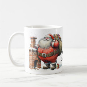 Santa Claus Father Christmas St Nick with Gifts Coffee Mug