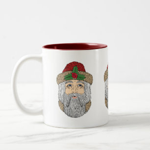 Santa Claus/Father Christmas Two-Tone Coffee Mug